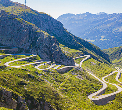 Alpine Pfade malerische in Österreich